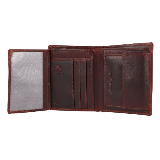 Greenburry Rugged Geldbörse RFID Schutz Leder 12.5 cm