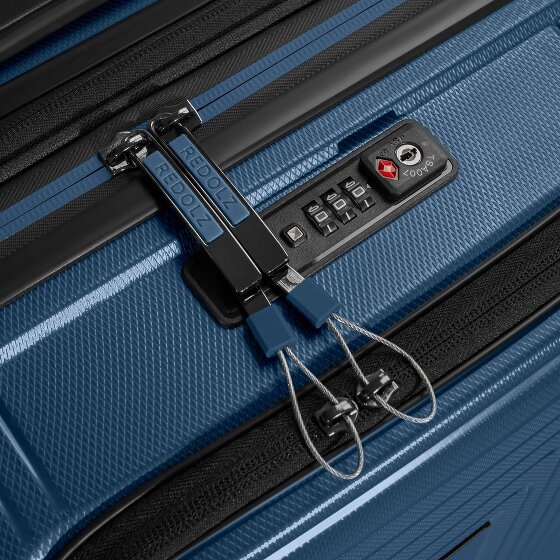Redolz Essentials 14 4 Rollen Kabinentrolley S 55 cm Laptopfach mit Dehnfalte