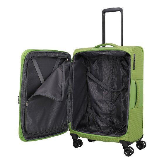 Travelite Corsiica 4 Rollen Trolley M 67 cm mit Dehnfalte