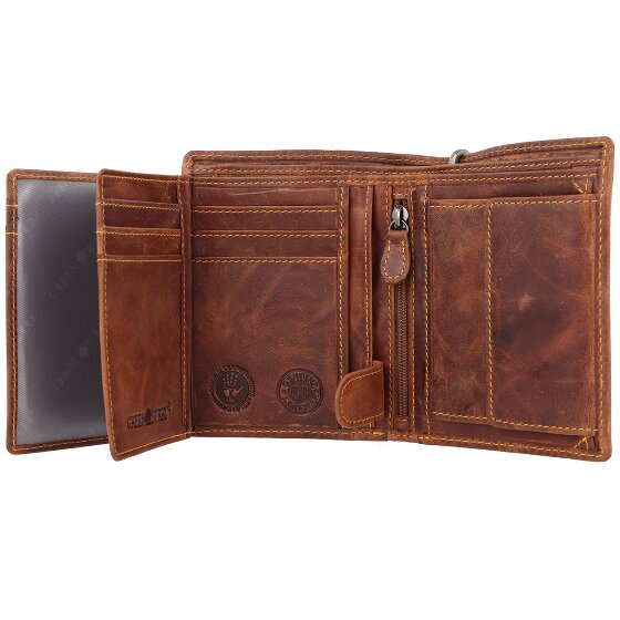 Greenburry Rebel Rider Biker Geldbörse Leder 11 cm