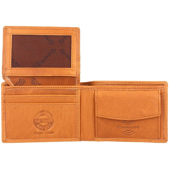Greenland Nature GreenLand NATURE Geldbörse RFID Schutz Leder 10 cm