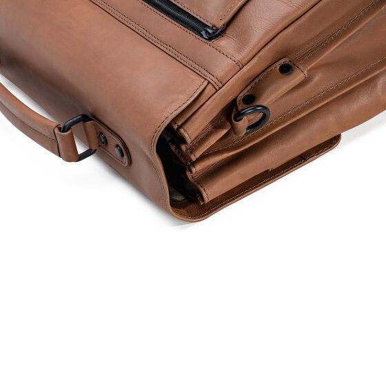 Farmhood Nashville Aktentasche XXL 3 Fächer Leder 39 cm