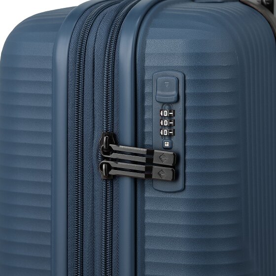 Travelite Air Stripe 4 Rollen Kabinentrolley S 55 cm mit Dehnfalte