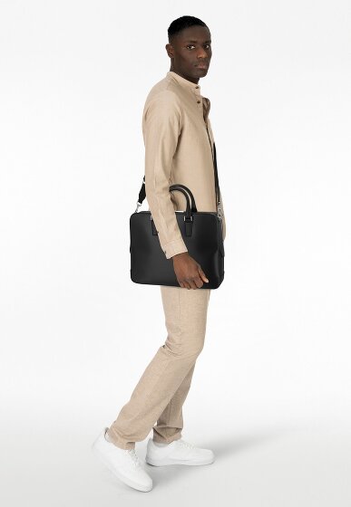 Boss Luminary Aktentasche Leder 38 cm Laptopfach