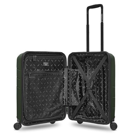 Redolz Essentials 17 4-Rollen Kabinentrolley 55 cm Soft-Pocket Laptopfach
