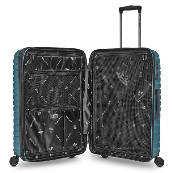 Pactastic Collection 04 THE MEDIUM + 4 Rollen Trolley M 66 cm mit Dehnfalte