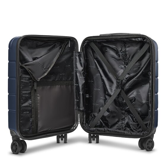 Police Dublin 4 Rollen Kabinentrolley S 54 cm Laptopfach mit Dehnfalte