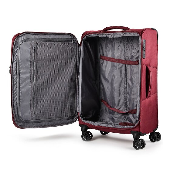 d&n Travel Line 9804 4 Rollen Trolley M 68 cm mit Dehnfalte