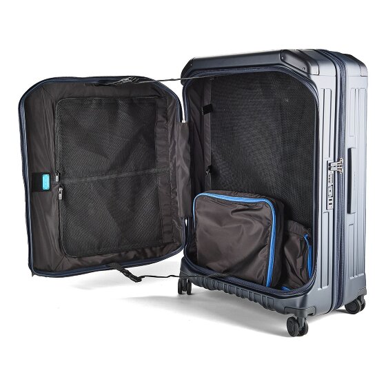 Piquadro PQ-Light 4 Rollen Trolley 78 cm mit Dehnfalte
