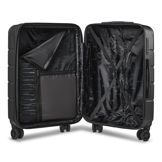 Police Dublin 4 Rollen Trolley M 64 cm mit Dehnfalte