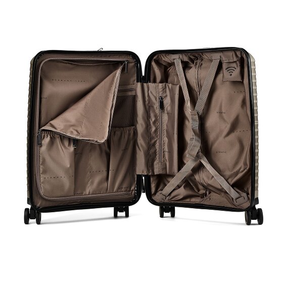 Stratic Bright + 4 Rollen Kabinentrolley 55 cm Laptopfach