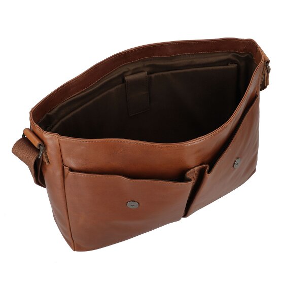 Greenburry Vintage Aktentaschen Messenger Leder 40 cm Laptopfach