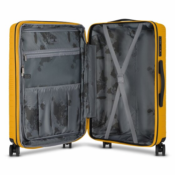 Franky Dallas 3.0 4 Rollen Trolley M 65 cm mit Dehnfalte