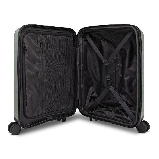 d&n Toronto 4 Rollen Kabinentrolley S 54 cm mit Dehnfalte