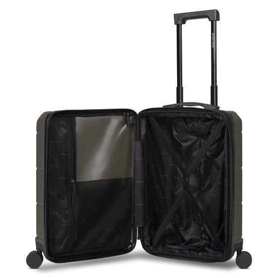 Police London 4 Rollen Kabinentrolley 55 cm Laptopfach mit Dehnfalte