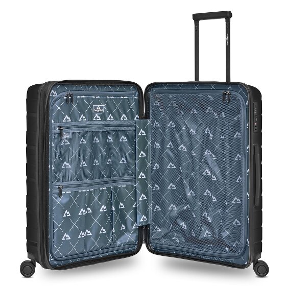 Bergpfeil Travel 4-Rollen Trolley M 66 cm mit Dehnfalte