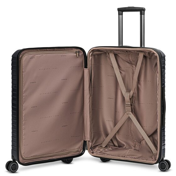 Stratic Shine 4 Rollen Trolley 65 cm mit Dehnfalte