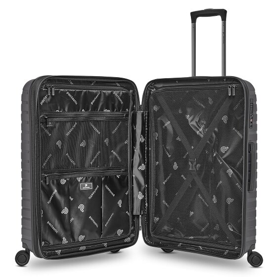 Pactastic Collection 04 THE MEDIUM + 4 Rollen Trolley M 66 cm mit Dehnfalte