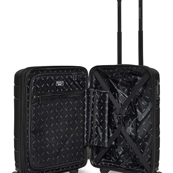 Redolz Essentials 11 4 Rollen Kabinentrolley 55 cm mit Dehnfalte