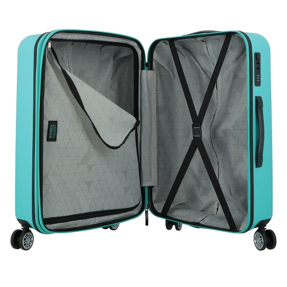 Gabol Future Plus 4 Rollen Trolley 66 cm mit Dehnfalte