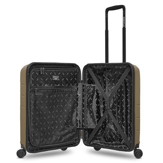 Redolz Essentials 17 4-Rollen Kabinentrolley 55 cm Soft-Pocket Laptopfach