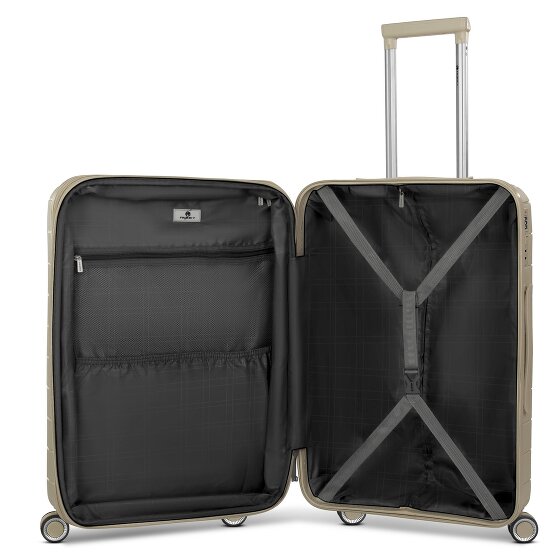 Franky London 4 Rollen Trolley M 65 cm mit Dehnfalte