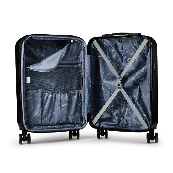 Benzi 5823 4 Rollen Kabinentrolley S 53 cm mit Dehnfalte