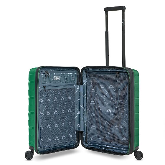 Bergpfeil Travel 4 Rollen Kabinentrolley 55 cm Laptopfach mit Dehnfalte
