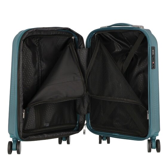 Polestream Moonrock 4 Rollen Kabinentrolley 55 cm mit Dehnfalte