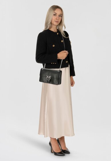 PINKO Love One Schultertasche Leder 26 cm