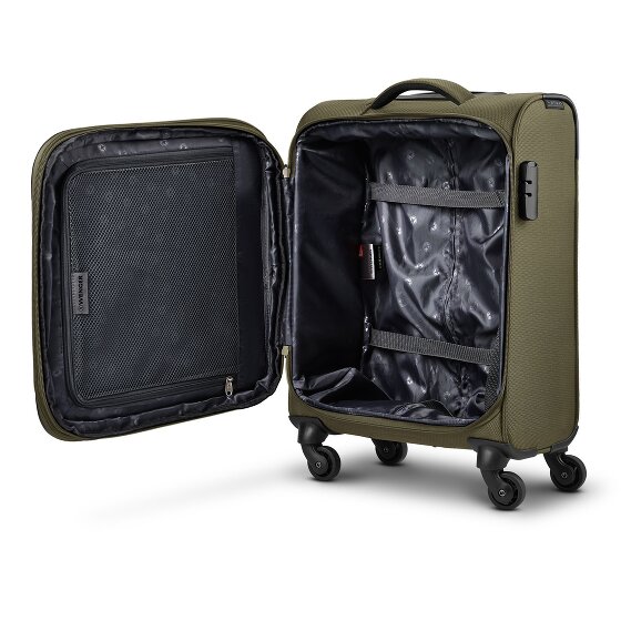 Wenger Beaumont 4 Rollen Kabinentrolley S 54 cm mit Dehnfalte