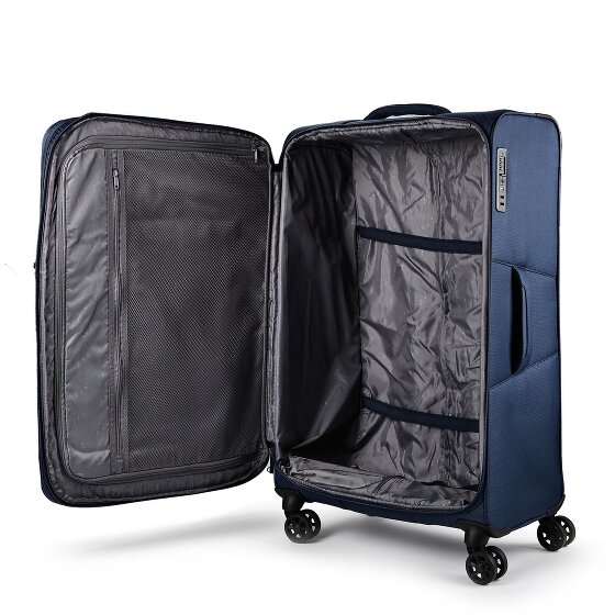 d&n Travel Line 9804 4 Rollen Trolley L 78 cm mit Dehnfalte