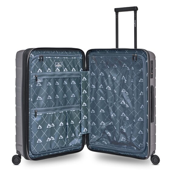 Bergpfeil Travel 4-Rollen Trolley M 66 cm mit Dehnfalte