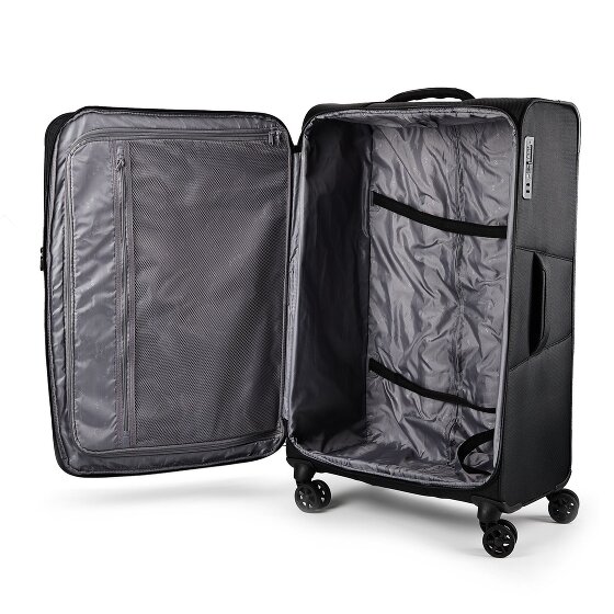 d&n Travel Line 9804 4 Rollen Trolley L 78 cm mit Dehnfalte
