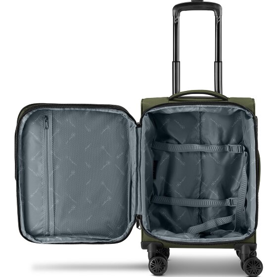 Bugatti Valencia Soft 4 Rollen Kabinentrolley S 55 cm mit Dehnfalte