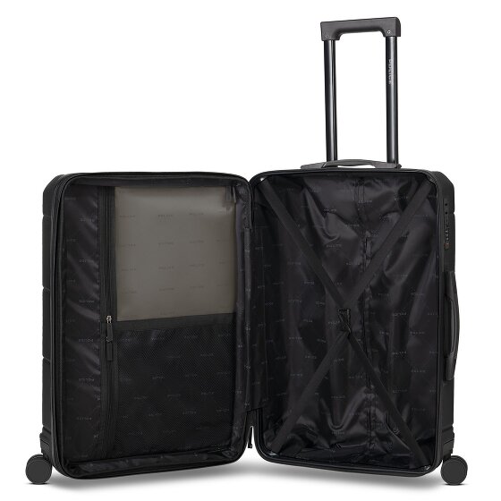 Police London 4 Rollen Trolley 64 cm mit Dehnfalte