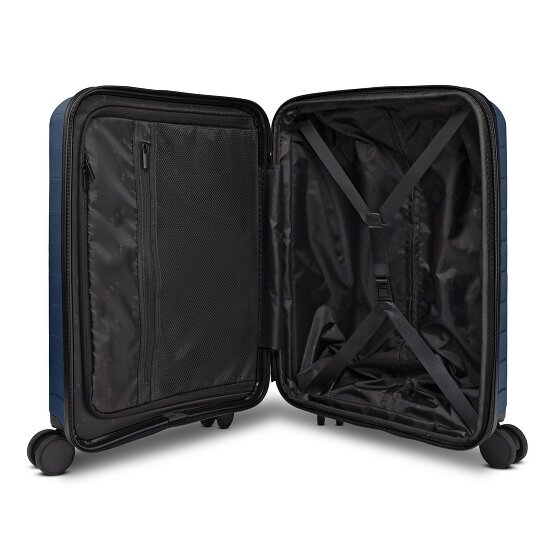 d&n Toronto 4 Rollen Kabinentrolley S 54 cm mit Dehnfalte