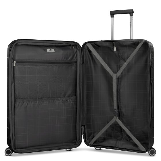 Franky London 4 Rollen Trolley L 74 cm mit Dehnfalte