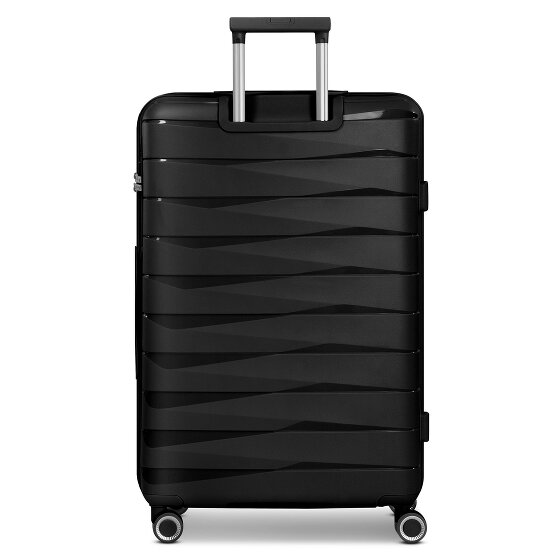 Franky London 4 Rollen Trolley L 74 cm mit Dehnfalte
