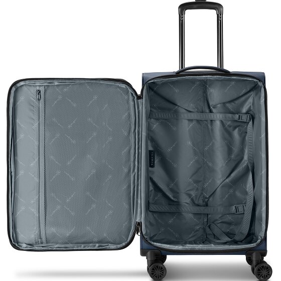 Bugatti Valencia Soft 4 Rollen Trolley M 65 cm mit Dehnfalte