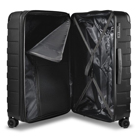 Tonino Lamborghini Milano 4 Rollen Trolley L 72 cm mit Dehnfalte