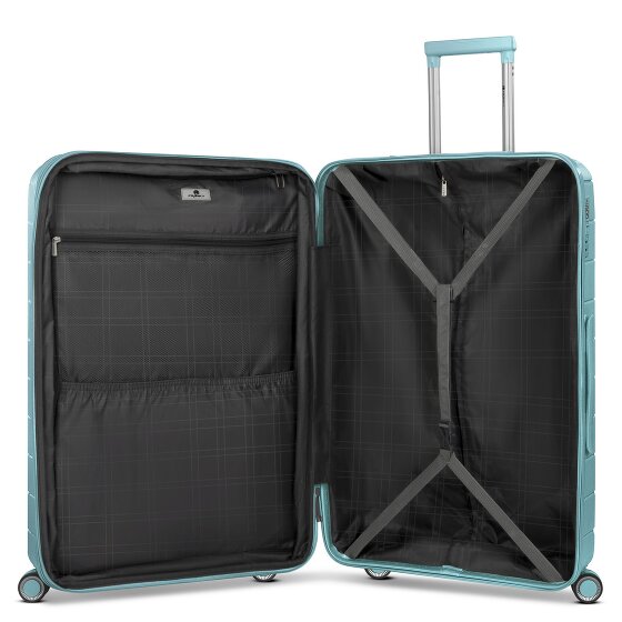 Franky London 4 Rollen Trolley L 74 cm mit Dehnfalte