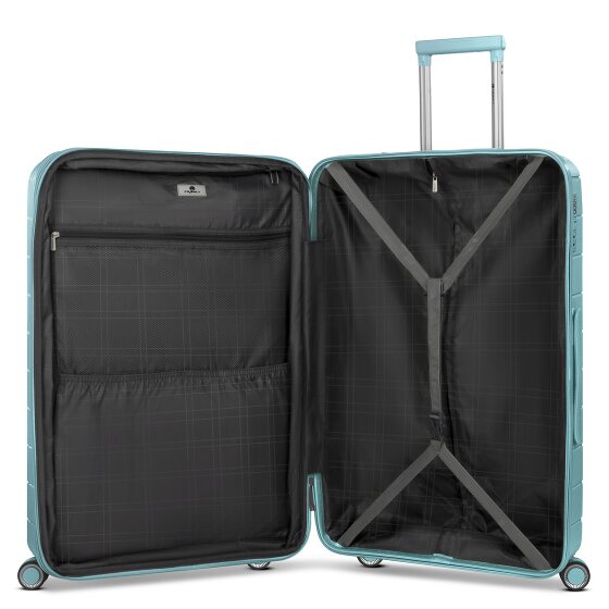 Franky London 4 Rollen Trolley L 74 cm mit Dehnfalte