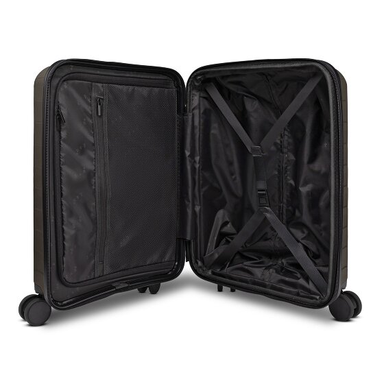 d&n Toronto 4 Rollen Kabinentrolley S 54 cm mit Dehnfalte