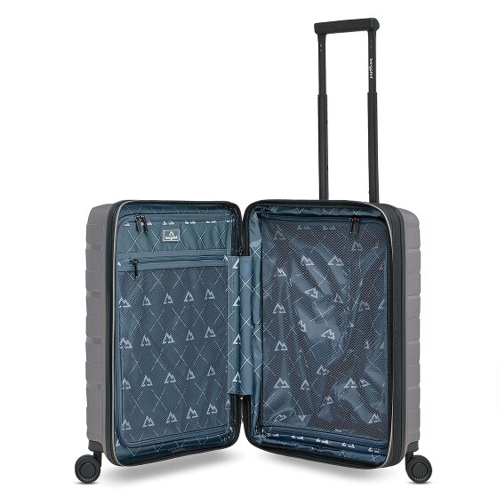 Bergpfeil Travel 4 Rollen Kabinentrolley 55 cm Laptopfach mit Dehnfalte
