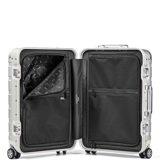 Redolz Pro Aluminium 4-Rollen Kabinentrolley S Aluminium 55 cm