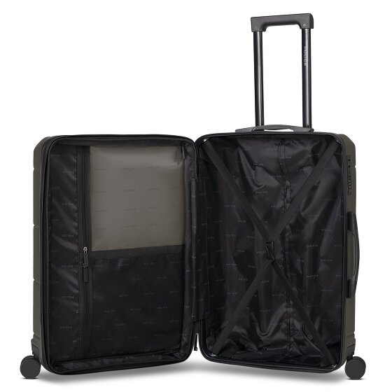 Police London 4 Rollen Kofferset 3-teilig mit Dehnfalte