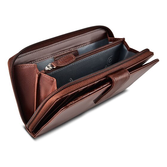 Bugatti Valencia Geldbörse RFID Schutz Leder 19 cm