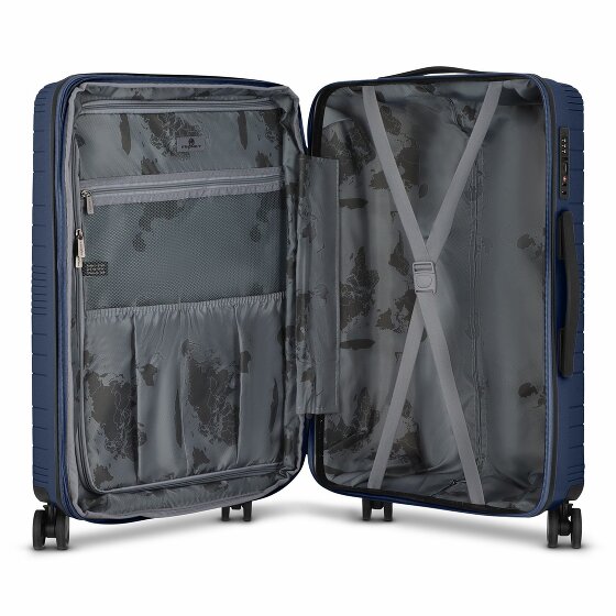 Franky Dallas 3.0 4 Rollen Trolley M 65 cm mit Dehnfalte
