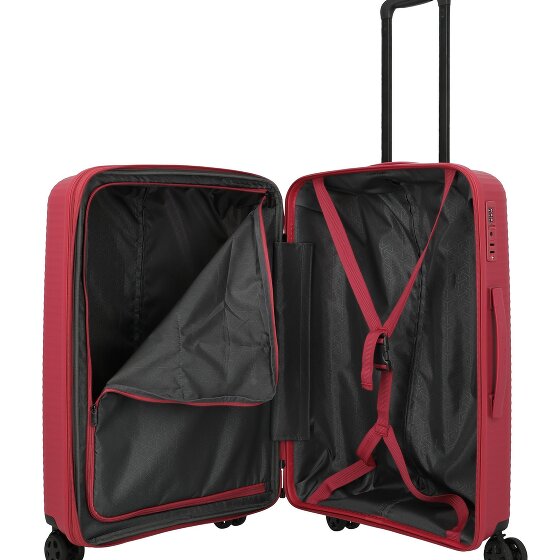 Travelite Air Stripe 4 Rollen Kofferset 3-teilig mit Dehnfalte